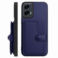 Foxdock Funda Para Motorola Moto G 5G 2024 Con Bloqueo Rfid - Diseño Elegante Con Cierre De Botón