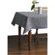 thumbnail image 1 of Mantel rectangular cuadros lino 140x220 negro, 1 of 3