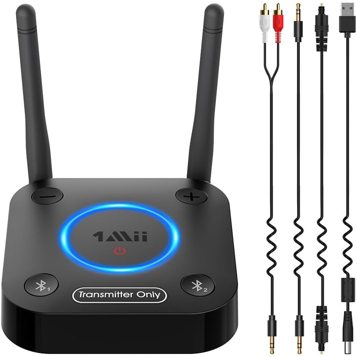 Transmisor Bluetooth 1mii B06tx Tv 5.3 Doble Antena Aptx