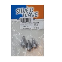 Silver Wave - Plomo De Pesca Pepa 25Grs Con Ojetillo -