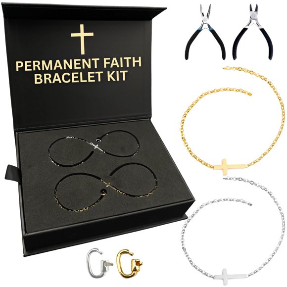 Pulsera AE Supply Co. 23 cm Kit DIY Fe Oro/Plata