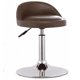 thumbnail image 1 of Pack 2 Silla Bar Taburete Piso Altura Regulable Respaldo Ecocuero Cafe, 1 of 2