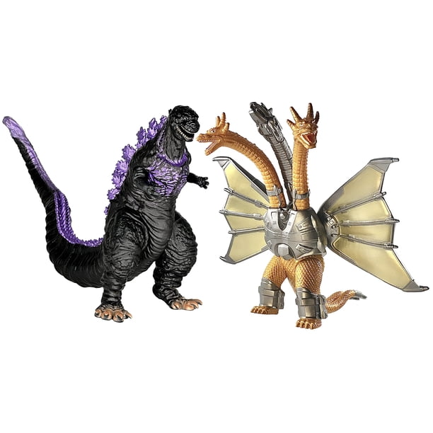 Juego de 2 figuras de acción de juguete TWCare Legendary Shin Godzilla contra Mecha King Ghidorah