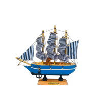 Decostilo - Decoración: Barco Velero De Madera 15Cm