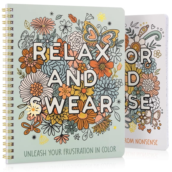 Set de libros para colorear ZICOTO Color Boldly De-Stress Fully 2x