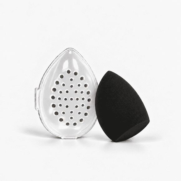 Esponja de Maquillaje con Carcasa Respirable sin Látex Negra Magic Makeup