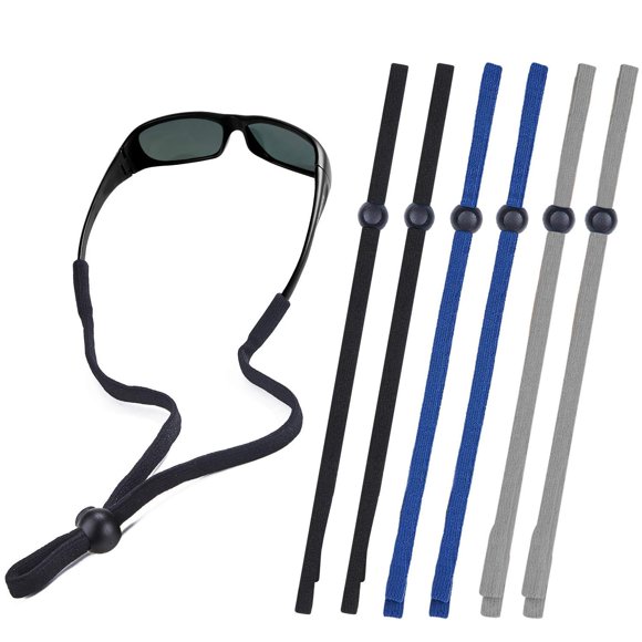 Paquete de 6 Soportes para Gafas de Sol SHINKODA de 60 cm – Negro, Azul Marino y Gris