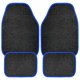 thumbnail image 1 of Alfombrillas para coche MUQIDA 4 piezas antideslizantes e impermeables negro/azul, 1 of 6
