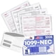 thumbnail image 1 of Formularios de impuestos Dutymark 1099 NEC 2025 con sobres, paquete de 15, 1 of 8