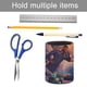 thumbnail image 5 of ¿Qué Pasaría Si...?-theme Cylinder Pen Holder Pencil Organizer with Flannel Lining PVC Leather Material Cardboard Base for study work 10*8CM, 5 of 6