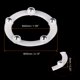 thumbnail image 2 of Uxcell 6 Pcs Soporte Giratorio con Bola de Acero Base Giratoria Lazy Susan 2.17 x 1.57 x 0.23" Blanco, 2 of 4