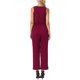 thumbnail image 3 of INSPIRE CHIC Monos para Mujeres Elegantes y Casuales Mono sin Mangas Cuello Redondo Tejido Pierna Ancha Rompers Jumpers Conjuntos de Verano XL Vino Rojo, 3 of 6