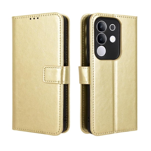 Funda tipo libro para vivo Y29 4G, cartera todo‑en‑uno, funda multifuncional con tarjetero y correa de muñeca desmontable