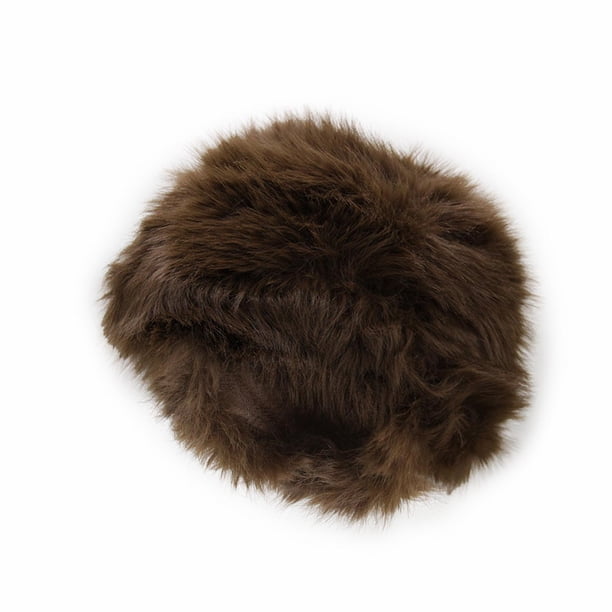 Gorro Ruso Peludo Para Invierno Cálido Elegante Unisex 57cm Cafe Talla Única