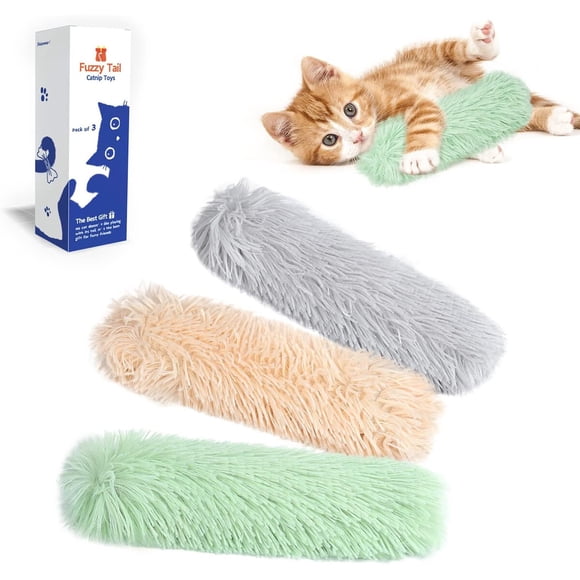 Juguete para gatos Potaroma: 3 almohaditas con catnip orgánico