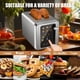 thumbnail image 4 of Tostadora WUNLY con pantalla táctil, 2 rebanadas, acero inoxidable, 4 of 8