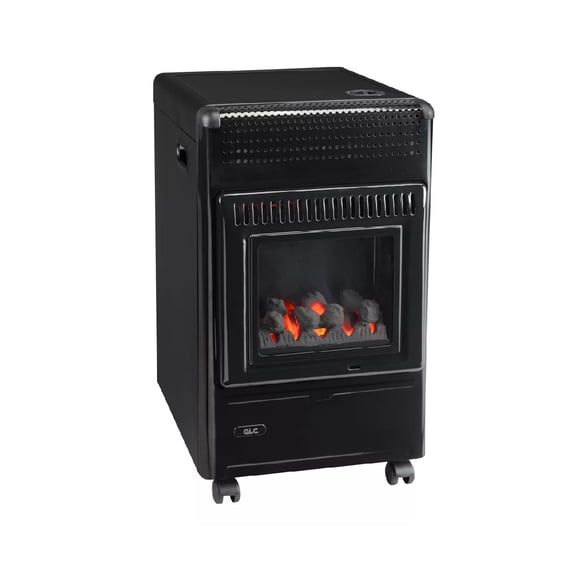 Estufa a Gas - Imitacion Leña - 11 a 15 k - Color Negro