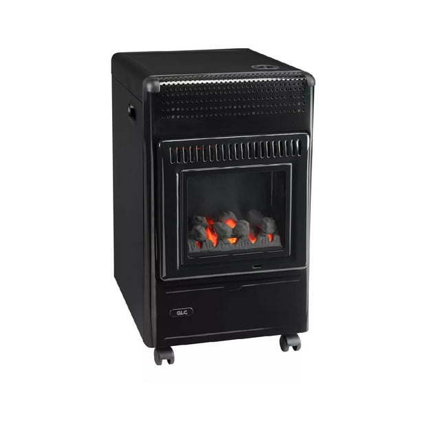 Estufa a Gas - Imitacion Leña - 11 a 15 k - Color Negro