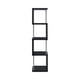 thumbnail image 2 of Librería Benzara de madera negra, tamaño único, con amplio espacio de almacenamiento, 2 of 9