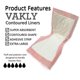 thumbnail image 2 of Almohadillas de maternidad Vally, superabsorbentes, contorneadas [paquete de 40], 2 of 9