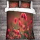 thumbnail image 3 of Juego de funda nórdica Poppy 3D para niños y adolescentes, juego de ropa de cama de 3 piezas con estampado botánico, funda de edredón con fundas de almohada de microfibra suave., 3 of 3