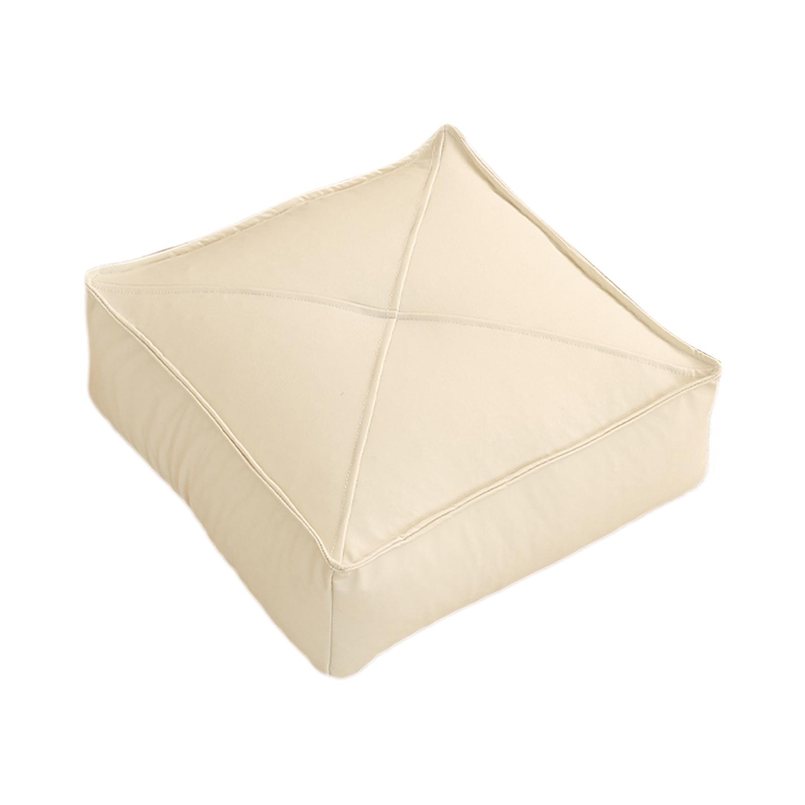 Magideal - Cojín De Suelo, Almohada De Suelo, Cojín De Sofá, Cómodo Cojín De Patio, Cojín De Tatami Para Decoración De Lectura De Yoga En Interiores Y Exteriores Beige