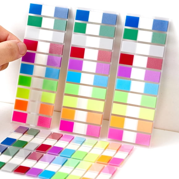 Pestañas adhesivas QUELLANCE 1000 uds transparentes y escribibles