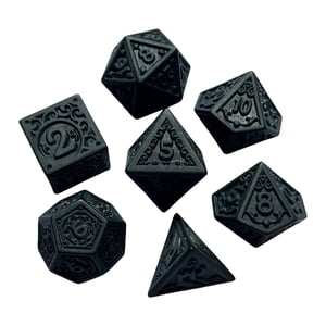 Magideal - 7X Dados Poliédricos Dados De Múltiples Caras Juguetes Para Entretenimiento Juguetes De Fiesta De Reunión Familiar Juego De Mesa Artesanal Acrílico Es