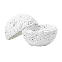 Magideal - Difusor De Fuego, Caja De Almacenamiento De Piedra, Cuenco De Roca, Decoración Del Hogar Para Escritorio, Hogar, Dormitorio, Oficina, Sala Blanco