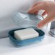 thumbnail image 1 of Xiao Hua Caja de Jabón para Baño, Caja de Jabón de Viaje de Plástico, Jabonera Portátil con Tapa, Caja de Jabón Transparente, Azul, 1 Pieza, 1 of 4