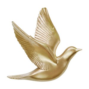 Magideal - Decoración De Pared De Pájaro Colgante, Decoración Montada En La Pared De Pájaro, Figurita De Animal Diy, Escultura De Pared De Gorrión 3D Para Decora Estilo B