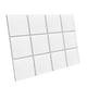 thumbnail image 2 of Paneles Acústicos De 12 Piezas, Paneles De Pared Insonorizados DIY Para El Hogar, Estudio, Dormitorio, Blanco, No Pegajoso, 2 of 5
