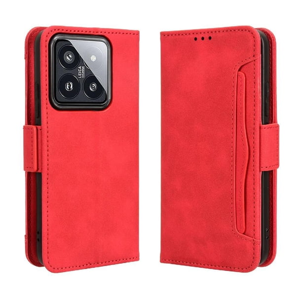Funda Tipo Billetera FOXDOCK para Xiaomi 14 – Tapa Flip con Tarjetero
