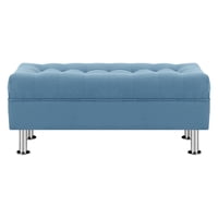 Bodevir - Banqueta Lisboa 2C Felpa 12 Azul Petroleo