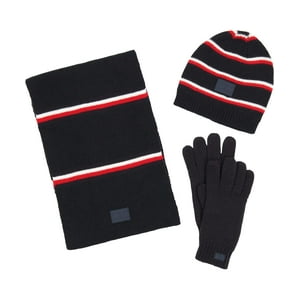 Set De Bufanda, Gorro Y Guantes Tommy Hilfiger Global Stripe