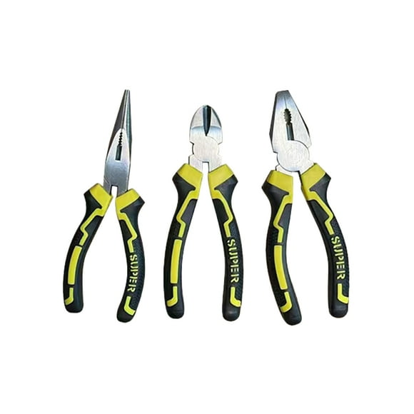 Set de 3 Alicates 8” Multifuncionales de Hierro Homeclaf