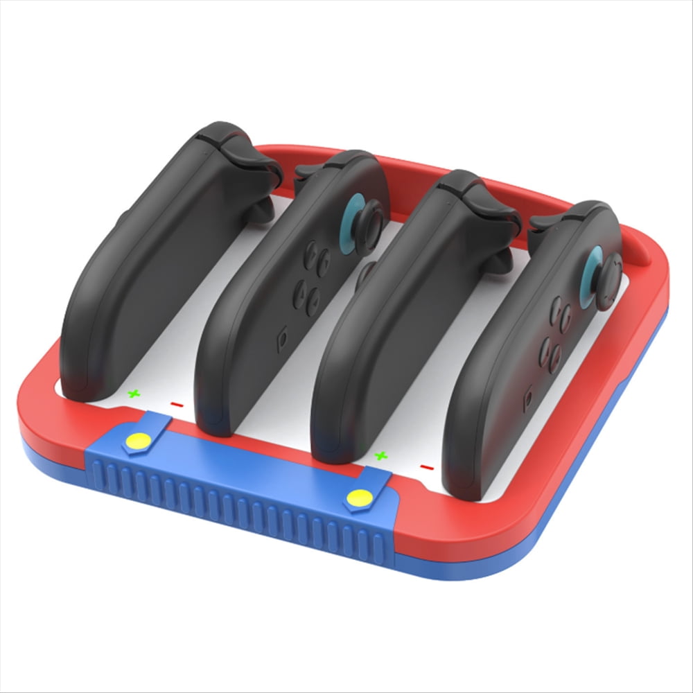 Genérico - Soporte De Carga Rápida 4 En 1 Para 2 Mandos De Nintendo Switch
