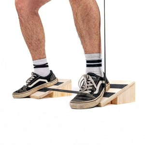 Mundofit - Par Taloneras Plataforma De Madera Inclinacion 20 Grados Gym