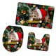thumbnail image 1 of La alfombra antideslizante de la estera del ba?o de la franela del tema de la Navidad 3pcs / set fijó 12, 1 of 5