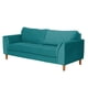 thumbnail image 2 of Sofa Milan 3C Con Resortes Pocket Tela Velvet Turquesa, 2 of 7