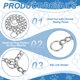 thumbnail image 3 of Collar de Estrangulamiento para Perros Uxcell, Cadena de Estrangulamiento para Perros, Enlace Deslizante de Metal para Entrenamiento, Collares Ajustables para Cachorros de Uso Pesado, 3 of 7