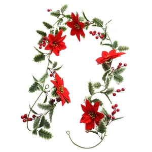 Bothyi - Guirnalda Navideña Con Luces De 6,56 Pies, 20 Led Para El Hogar, Chimenea De Acción De Gracias, Hojas De Borde Blanco