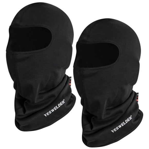 Pasamontañas resistente al fuego YESWELDER Fr Welding, máscara facial x2