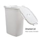 thumbnail image 5 of Cesta para ropa Mind Reader, 60 L, delgada, con tapa de plástico, color blanco, 5 of 7