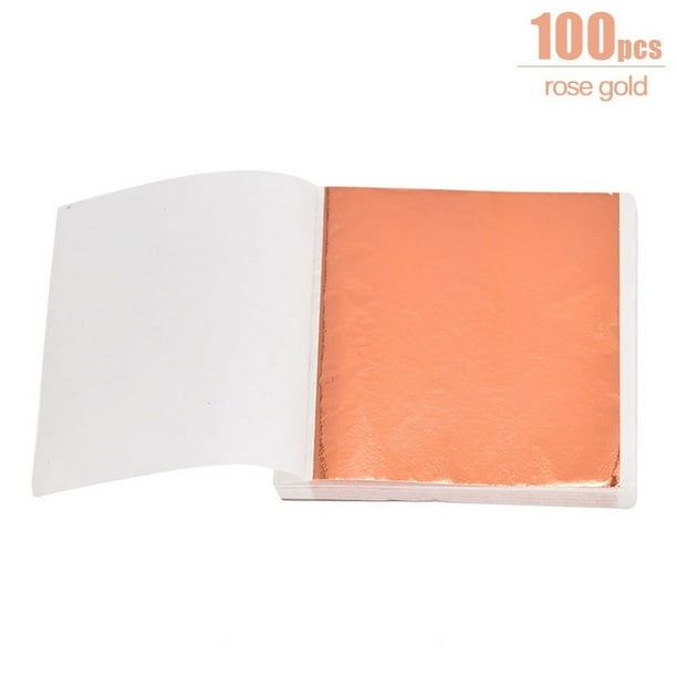 100 sheets Golden and Silver Foil Paper for DIY Art and Craft, Perfect for Birthday Parties, Weddings, and Dessert Decorations