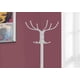 thumbnail image 3 of Perchero Monarch Specialties I 2030 Hall Tree con 12 ganchos, color blanco, 3 of 5