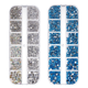 thumbnail image 1 of Diamantes de imitación para decoración de uñas, diamantes de imitación de maquillaje con parte trasera plana de color, 1 of 5