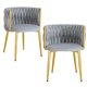 thumbnail image 1 of Pack 2 Silla Mizzi Velvet Gris | Sala, Dormitorio u Oficina, 1 of 7