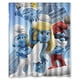 thumbnail image 1 of Cortina de ducha de Los Pitufos con bonitos dibujos, juego de cortinas de baño con ganchos, tamaño 66 x 72 pulgadas, 1 of 3