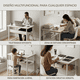 thumbnail image 2 of Escritorio Home Office Compacto Minimalista Con Repisa Blanco, 2 of 10